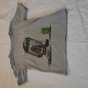 💥Star Wars Boys Size 6 Gray Short Sleeve Shirt Top